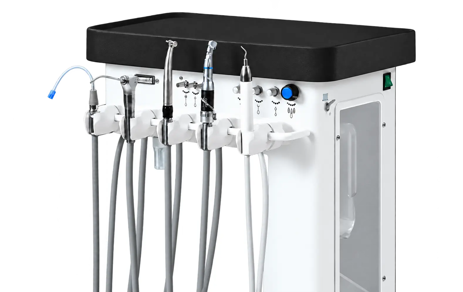 DMCL Turbo dental delivery unit handpieces and controls