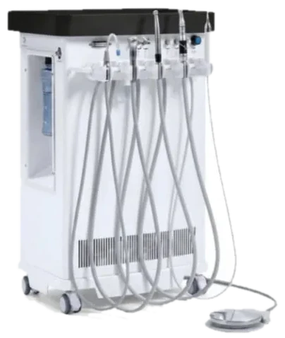 Leading Edge DMCL Turbo mobile dental delivery unit with five instruments