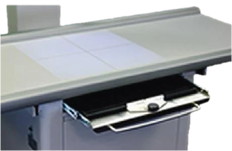 System X four-way float table top with integrated detector tray